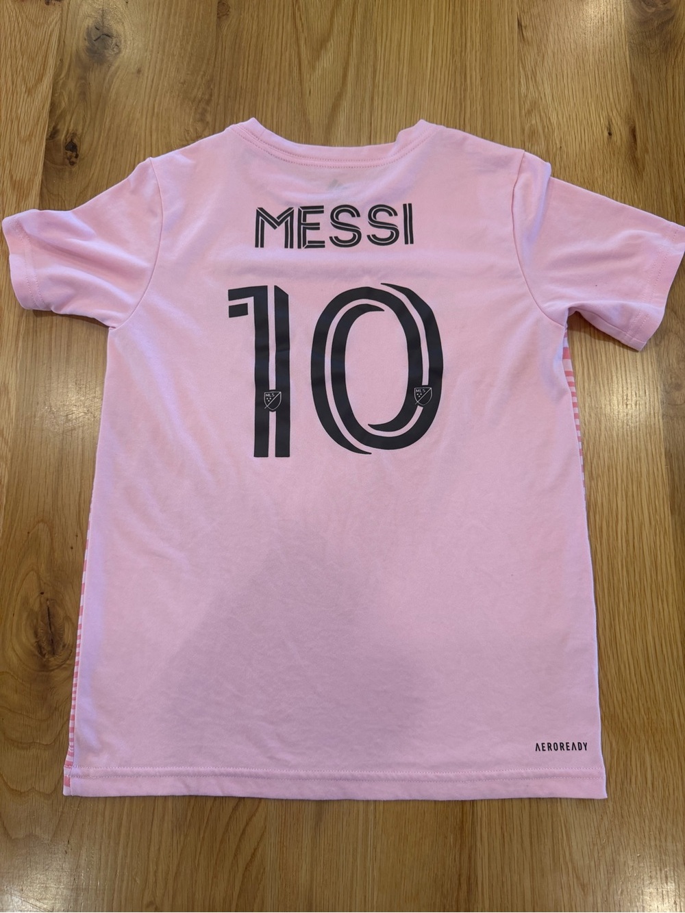 Adidas Pink Soccer Jersey with 'MESSI 10' - Lightweight Training Top